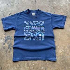 (Kids 10/12) Glow in the Dark Footprints of the Grand Canyon Tee